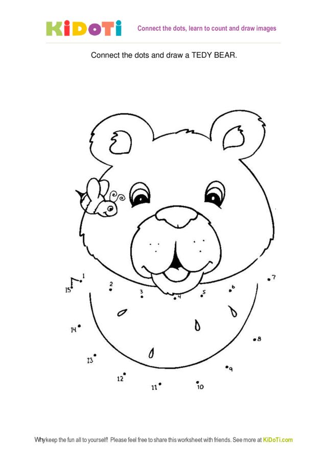 Connect the dots TEDDY BEAR