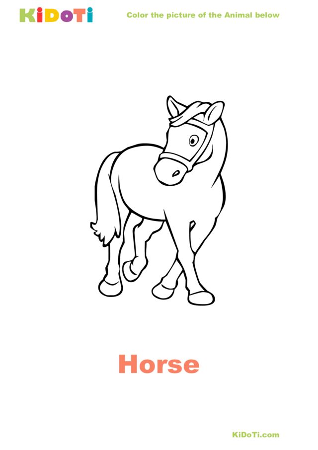 animal coloring pages kidoti