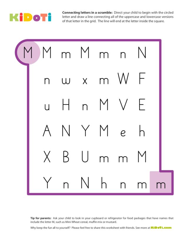 Connecting Letters in a Scramble – KiDOTI