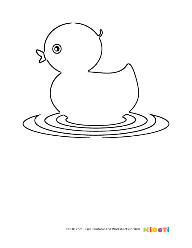 Duck coloring pages – KiDOTI