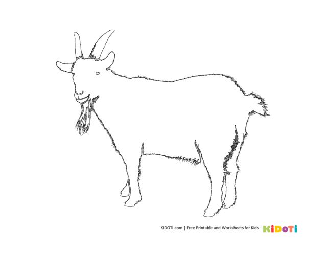 Billy goat coloring pages